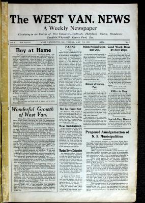 West Van. News (West Vancouver), 7 May 1926