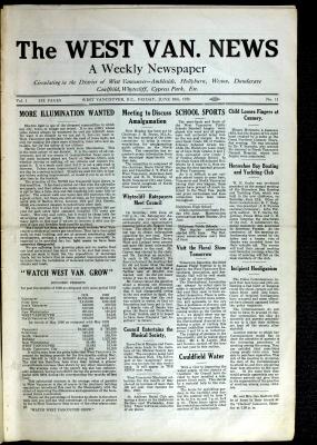 West Van. News (West Vancouver), 18 Jun 1926