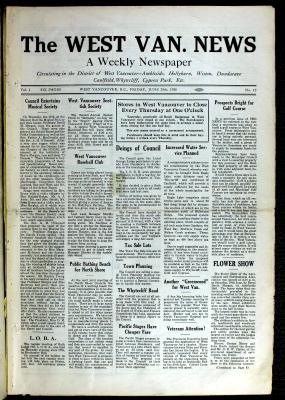 West Van. News (West Vancouver), 25 Jun 1926