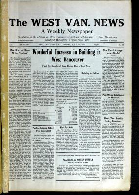 West Van. News (West Vancouver), 2 Jul 1926