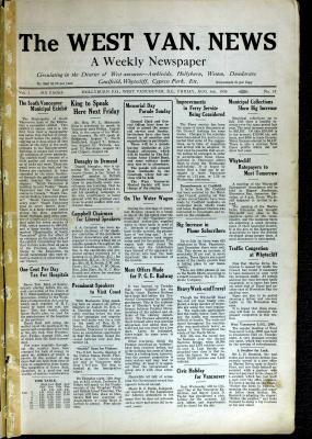 West Van. News (West Vancouver), 6 Aug 1926