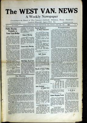 West Van. News (West Vancouver), 13 Aug 1926