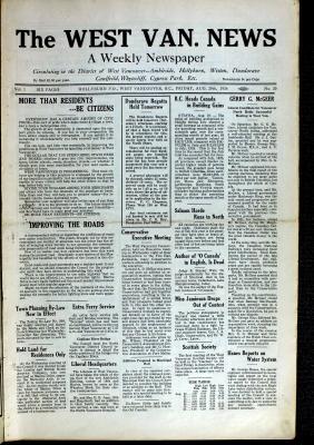 West Van. News (West Vancouver), 20 Aug 1926