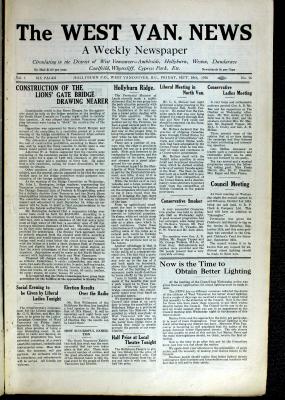 West Van. News (West Vancouver), 10 Sep 1926