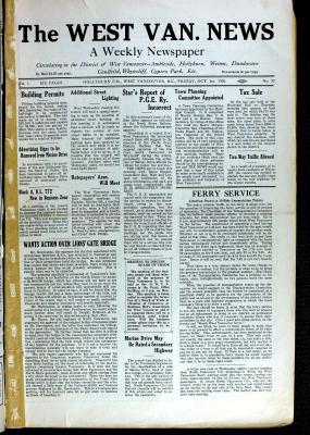 West Van. News (West Vancouver), 1 Oct 1926