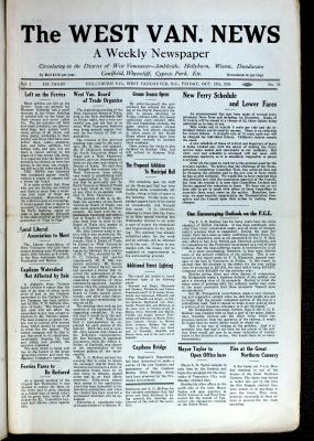 West Van. News (West Vancouver), 15 Oct 1926