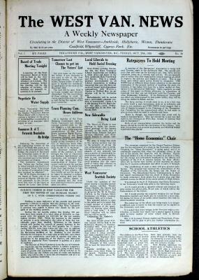 West Van. News (West Vancouver), 29 Oct 1926