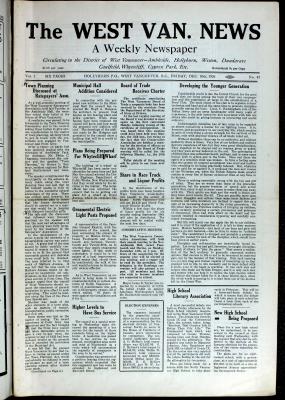 West Van. News (West Vancouver), 10 Dec 1926