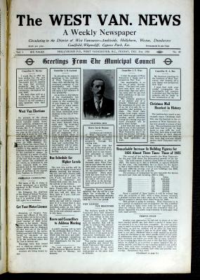 West Van. News (West Vancouver), 31 Dec 1926