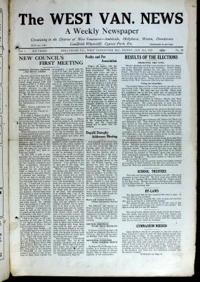 West Van. News (West Vancouver), 21 Jan 1927