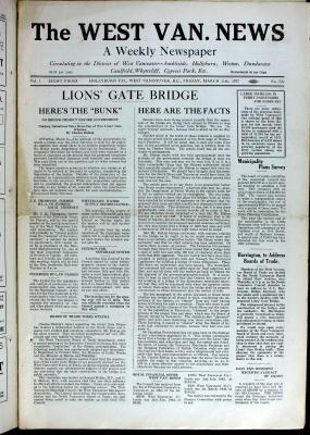 West Van. News (West Vancouver), 11 Mar 1927