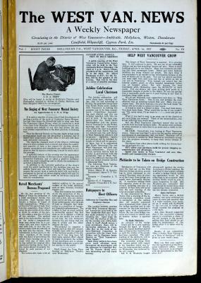 West Van. News (West Vancouver), 1 Apr 1927