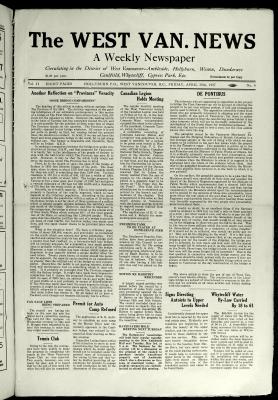 West Van. News (West Vancouver), 29 Apr 1927