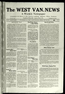 West Van. News (West Vancouver), 6 May 1927