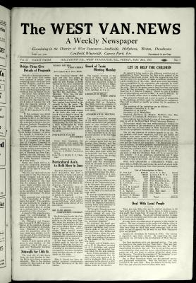 West Van. News (West Vancouver), 20 May 1927