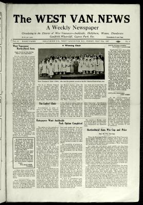 West Van. News (West Vancouver), 27 May 1927