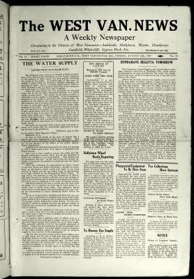 West Van. News (West Vancouver), 12 Aug 1927