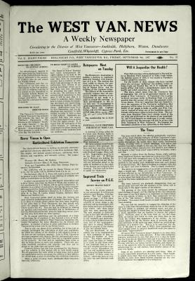 West Van. News (West Vancouver), 9 Sep 1927