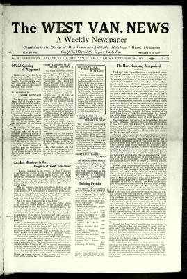 West Van. News (West Vancouver), 30 Sep 1927