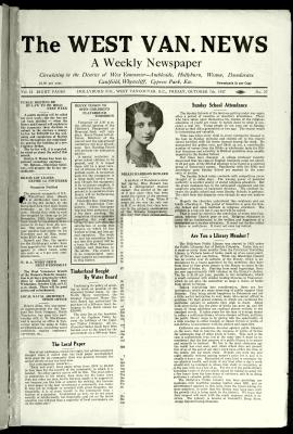 West Van. News (West Vancouver), 7 Oct 1927