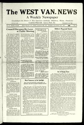 West Van. News (West Vancouver), 14 Oct 1927