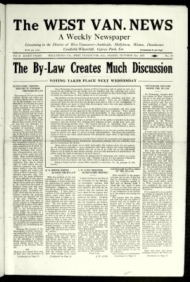 West Van. News (West Vancouver), 21 Oct 1927