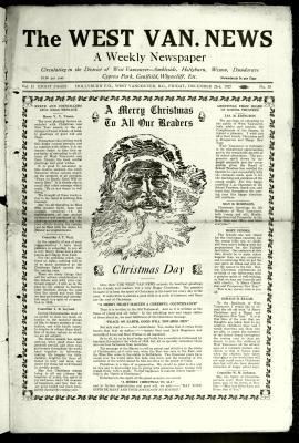 West Van. News (West Vancouver), 23 Dec 1927