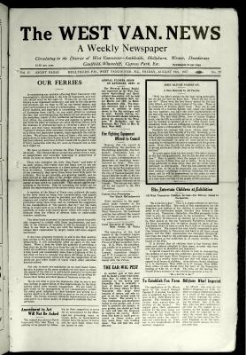 West Van. News (West Vancouver), 19 Aug 1927