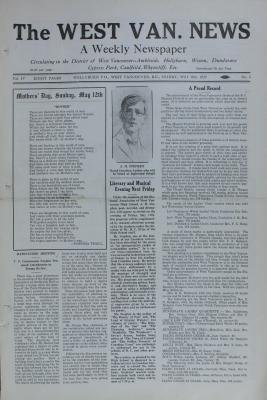 West Van. News (West Vancouver), 10 May 1929