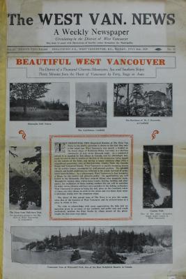 West Van. News (West Vancouver), 26 Jul 1929