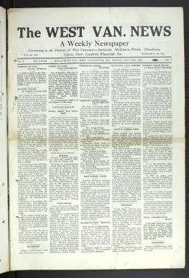 West Van. News (West Vancouver), 25 Jul 1930