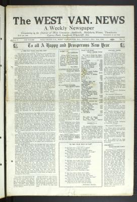 West Van. News (West Vancouver), 26 Dec 1930