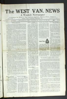 West Van. News (West Vancouver), 30 Jan 1931