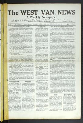 West Van. News (West Vancouver), 6 Feb 1931