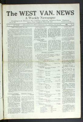 West Van. News (West Vancouver), 27 Feb 1931