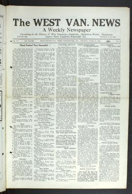 West Van. News (West Vancouver), 19 Jun 1931