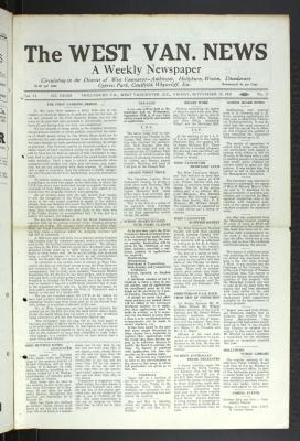 West Van. News (West Vancouver), 18 Sep 1931