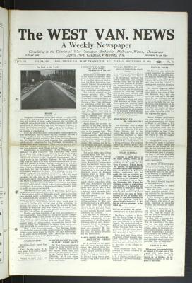 West Van. News (West Vancouver), 25 Sep 1931