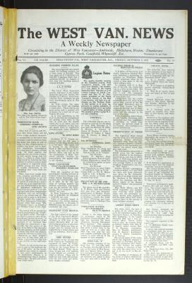 West Van. News (West Vancouver), 2 Oct 1931