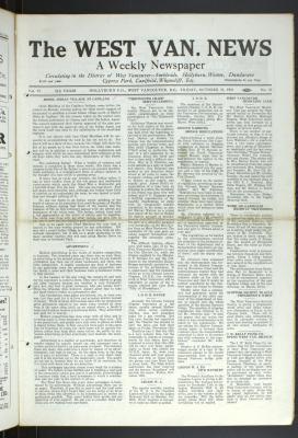 West Van. News (West Vancouver), 23 Oct 1931