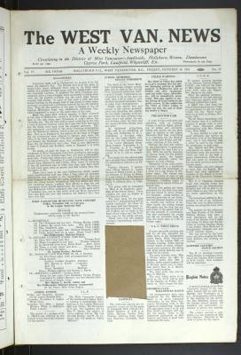 West Van. News (West Vancouver), 30 Oct 1931