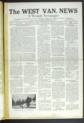 West Van. News (West Vancouver), 4 Dec 1931