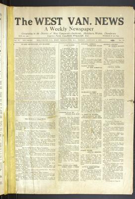 West Van. News (West Vancouver), 8 Jan 1932