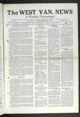 West Van. News (West Vancouver), 18 Mar 1932