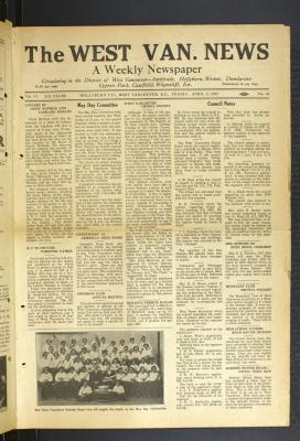 West Van. News (West Vancouver), 8 Apr 1932