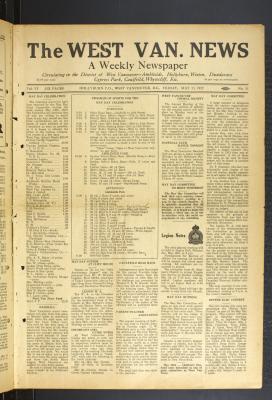 West Van. News (West Vancouver), 13 May 1932