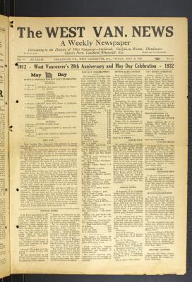 West Van. News (West Vancouver), 20 May 1932