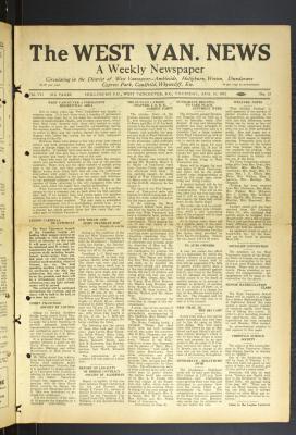 West Van. News (West Vancouver), 18 Aug 1932