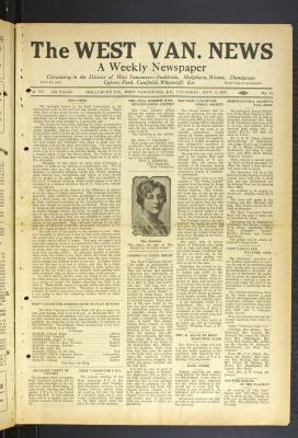 West Van. News (West Vancouver), 8 Sep 1932