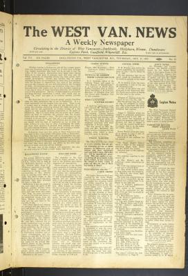 West Van. News (West Vancouver), 27 Oct 1932